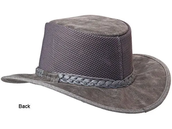 American Hatmakers Breeze Suede Leather Vented Packable Ladies Hat